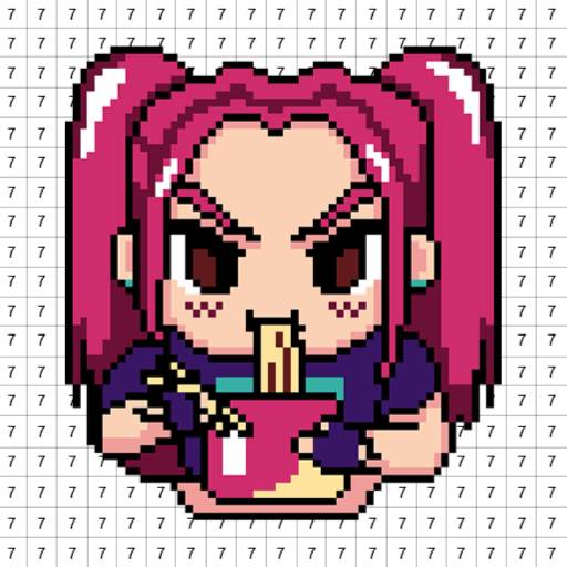 Pixel Number - DIY Coloring Cover