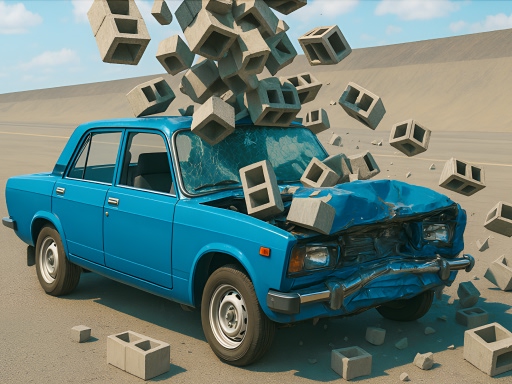 Car Crash Test: Abandoned City Cover